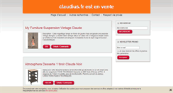 Desktop Screenshot of claudius.fr