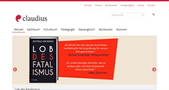 Desktop Screenshot of claudius.de