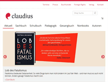 Tablet Screenshot of claudius.de